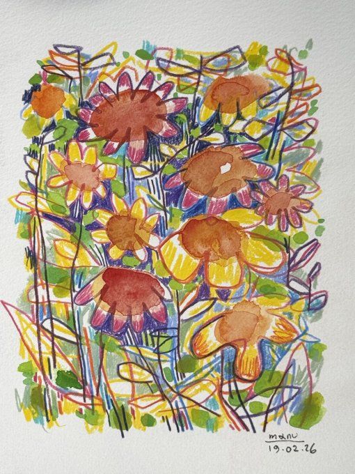 M #22 - 400% - Flower fields