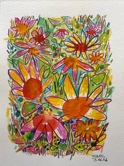 N #25 - 400% - Flower fields
