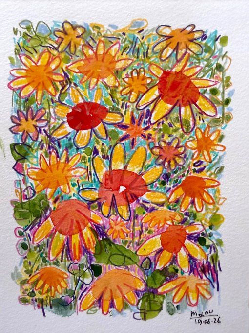 N #44 - 400% - Flower fields
